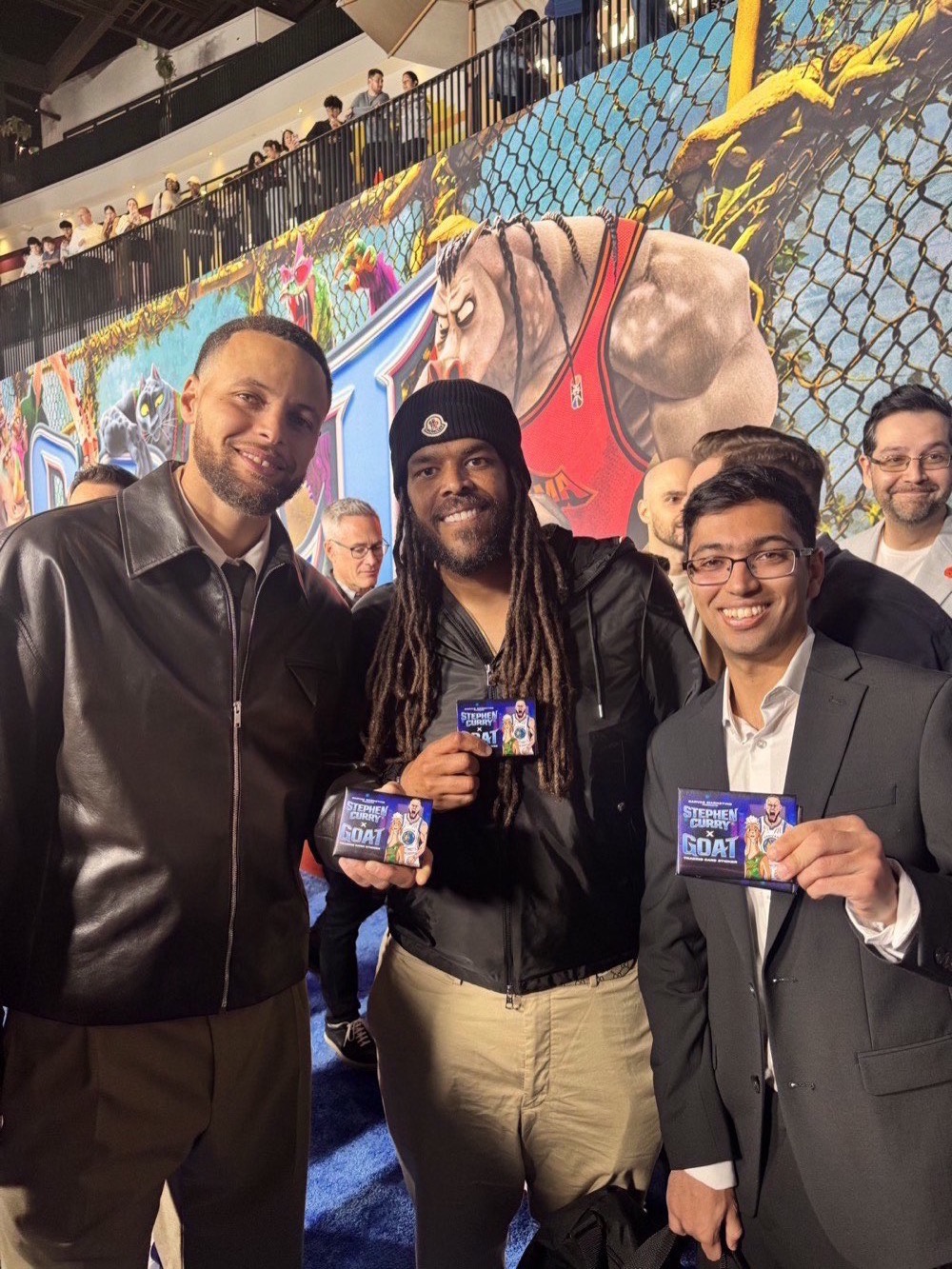 Kunal Ahuja with Steph Curry at Fanatics Collect event